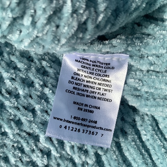 Dip Plush Knit Light Blue Sweater Women Large - Picture 5 of 7